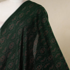Green - handloom cotton sambalpuri ikat fabric 02