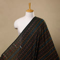 Green Handloom Cotton Sambalpuri Ikat Fabric