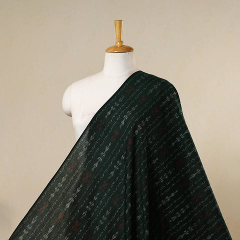 Green - handloom cotton sambalpuri ikat fabric 05