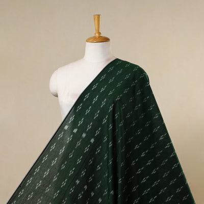 Green - handloom cotton sambalpuri ikat fabric 15