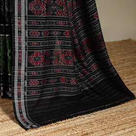 Black - handloom cotton sambalpuri ikat saree 04