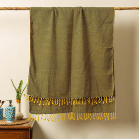 Buy Handloom Cotton Towel with Tassels from Bijnor by Nizam l iTokri.com
