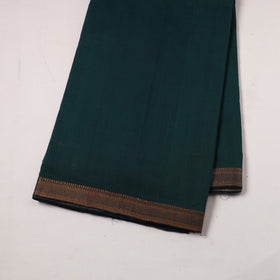 Green - handloom cotton zari border mangalagiri fabric 21