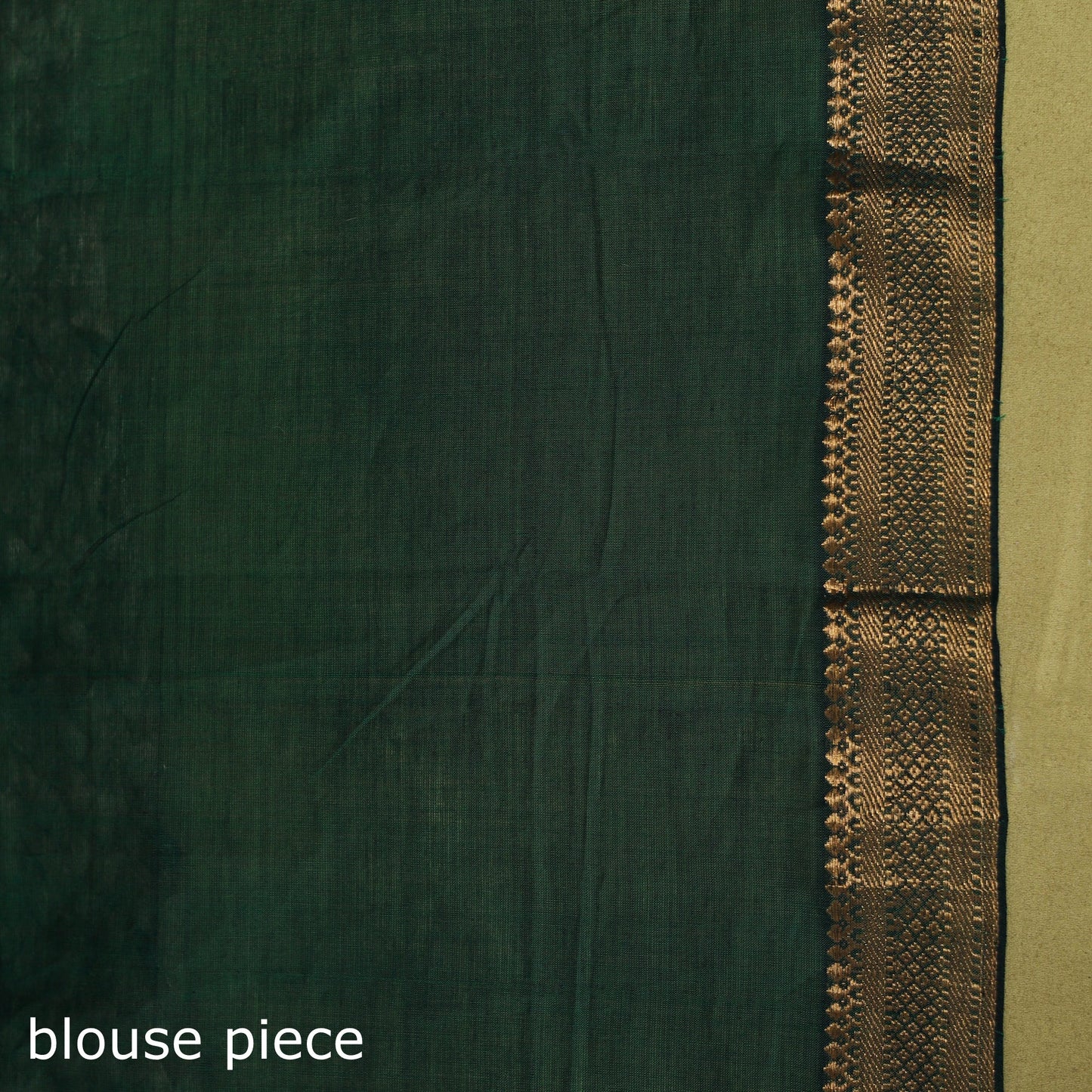 Green - handloom cotton zari border mangalagiri saree 05
