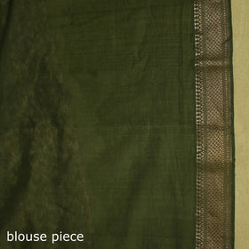 Green - handloom cotton zari border mangalagiri saree 06