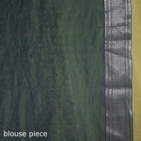 Green - handloom cotton zari border mangalagiri saree 11
