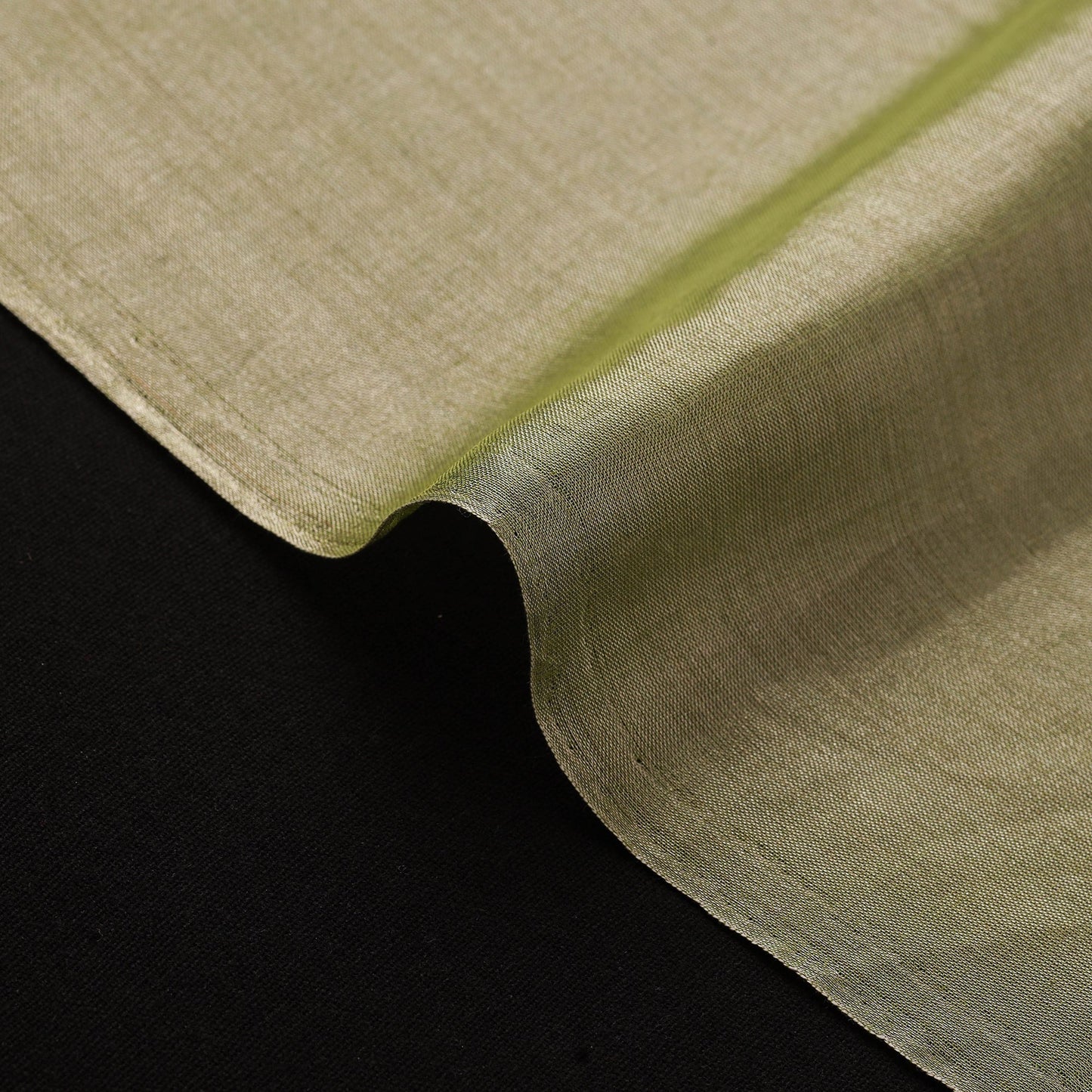 Handloom full tissue silver zari stripes chanderi silk