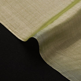 Handloom full tissue silver zari stripes chanderi silk