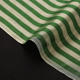 Handloom full tissue silver zari stripes chanderi silk