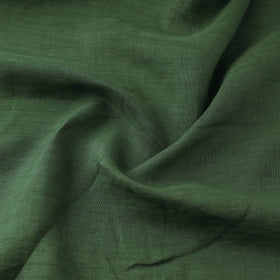 Green - handloom linen bhagalpuri fabric 16 - handcrafted