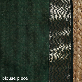 Green - handloom maheshwari saree with zari border 31