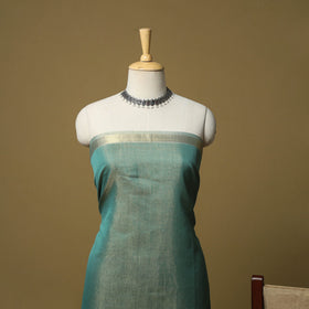 Handloom maheshwari silk tissue zari 3pc unstitched dress