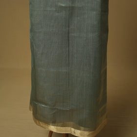 Handloom maheshwari silk tissue zari stripes 2pc unstitched