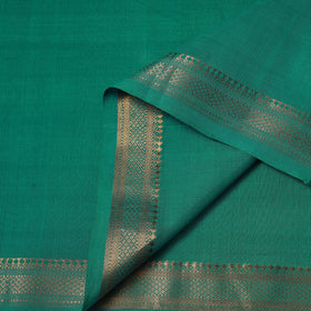 GreenHandloom Mangalagiri Cotton Fabric with Zari Border