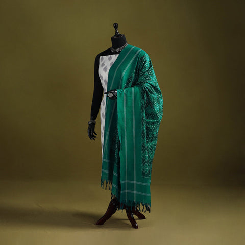 Handloom mercerised cotton pochampally ikat dupatta 12