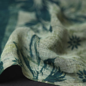 Buy Handloom Block Print  Natural Dyed Linen Bindaas Stole