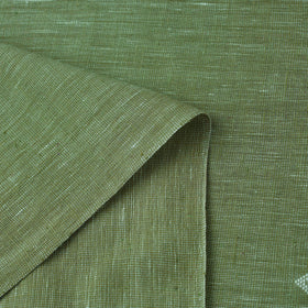 Green - handloom organic buti kala cotton fabric 02