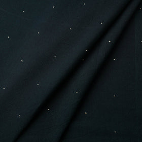 Green - handloom organic kala cotton fabric 03 - handcrafted