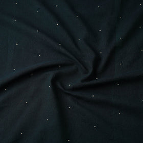 Green - handloom organic kala cotton fabric 03 - handcrafted