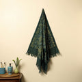 Green - handloom printed cotton bindaas towel 25