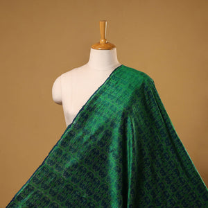 Handloom raw silk pochampally ikat fabric 01 - handcrafted