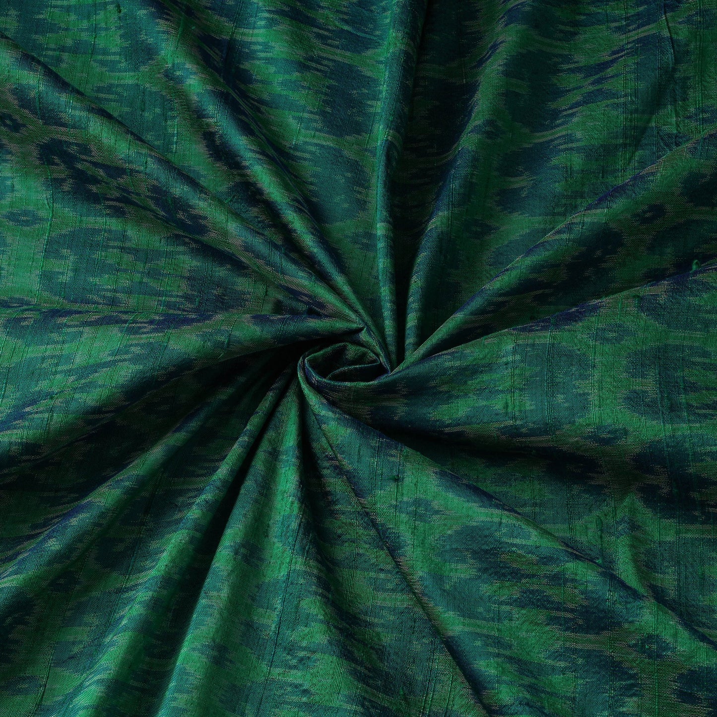 Handloom raw silk pochampally ikat fabric 01 - handcrafted