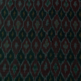 Handloom raw silk pochampally ikat fabric 08 - handcrafted