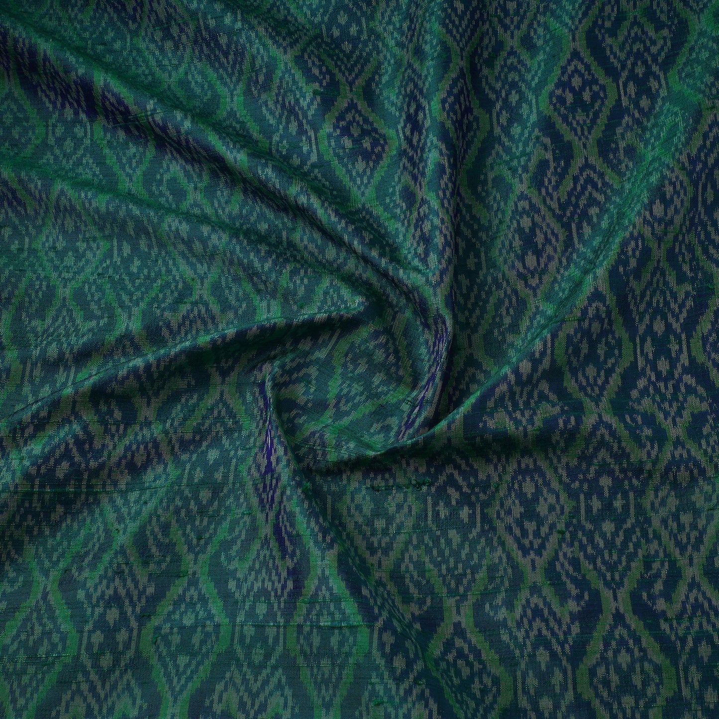 Handloom raw silk pochampally ikat fabric 10 - handcrafted