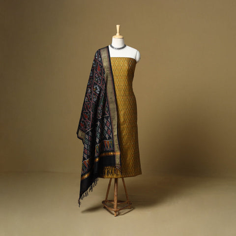 Handloom sico pochampally ikat 2pc unstitched dress