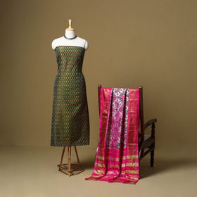 Handloom sico pochampally ikat 2pc unstitched dress