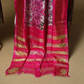 Handloom sico pochampally ikat 2pc unstitched dress