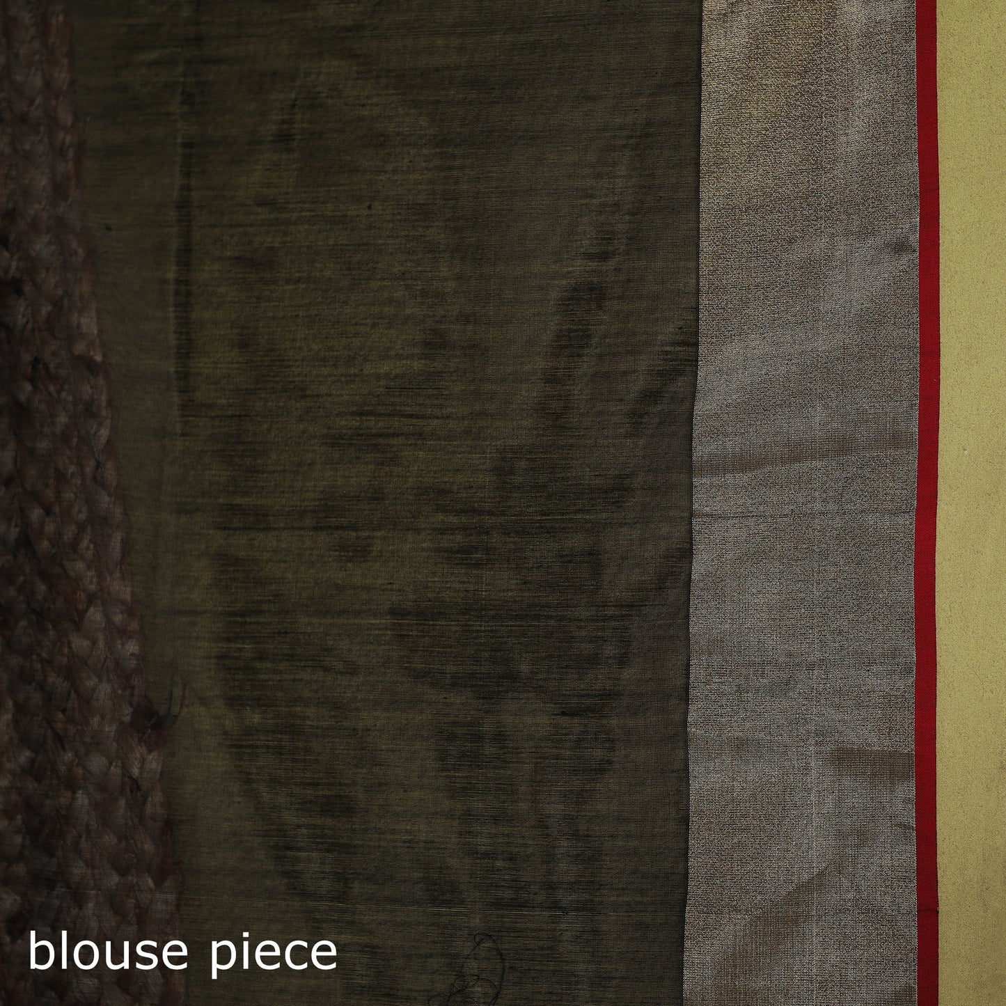 Green - handloom silk cotton buti maheshwari saree