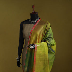 Handloom silk cotton maheshwari dupatta with zari border 15