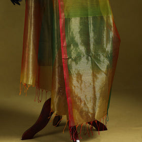 Handloom silk cotton maheshwari dupatta with zari border 15