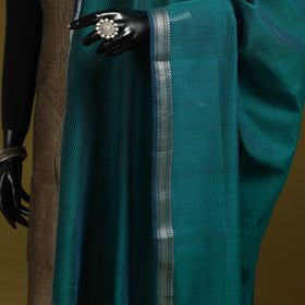 Handloom silk cotton stripes maheshwari dupatta with zari