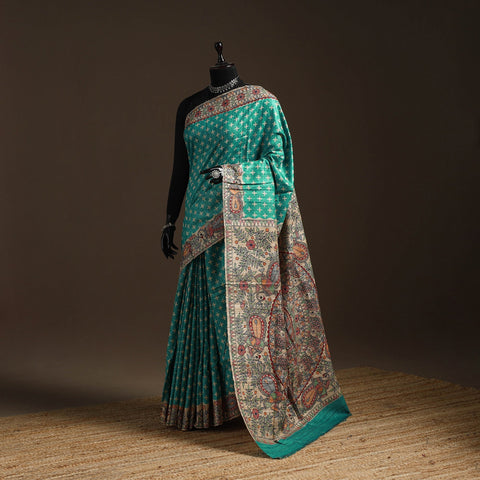 Handloom tussar silk handpainted madhubani saree 03