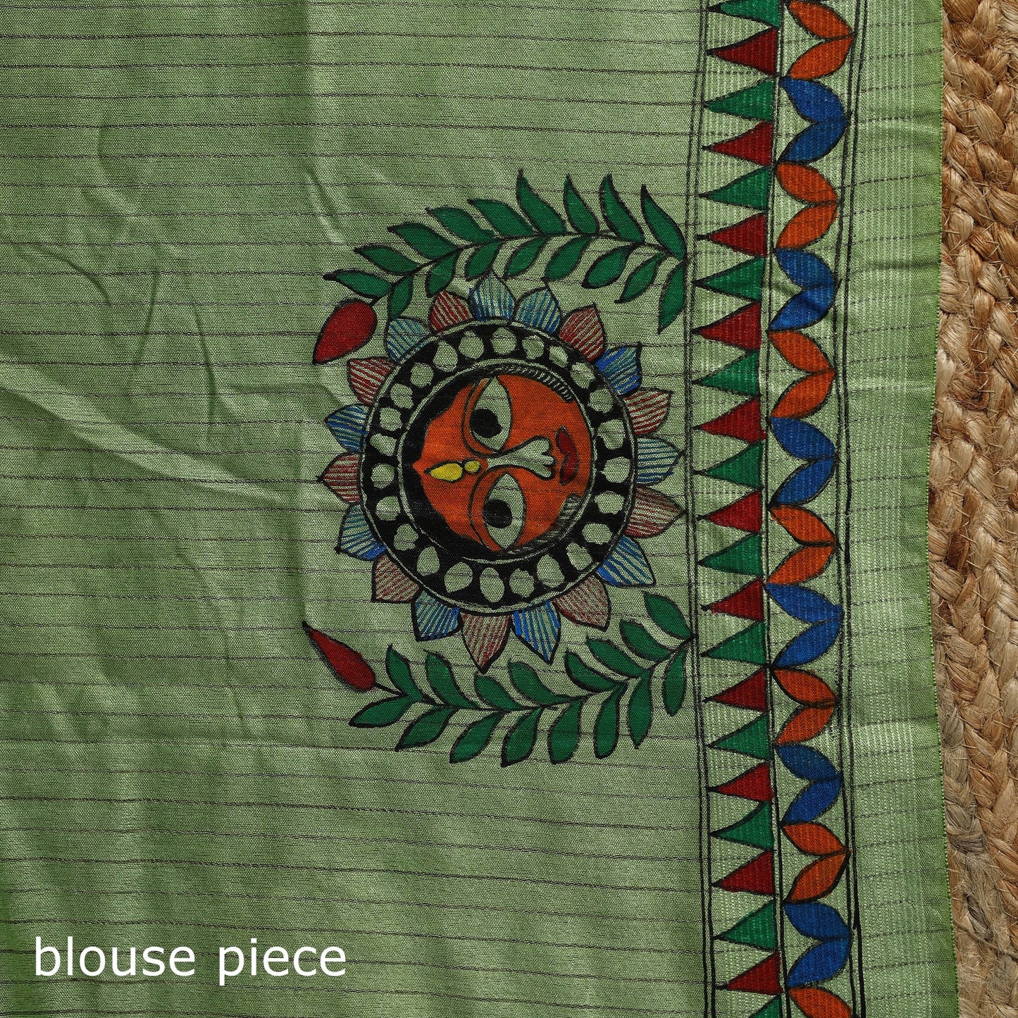 Handloom tussar silk handpainted madhubani saree 04