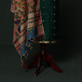 Handloom zari buti chanderi silk 2pc unstitched dress