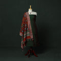 Handloom zari buti chanderi silk 2pc unstitched dress