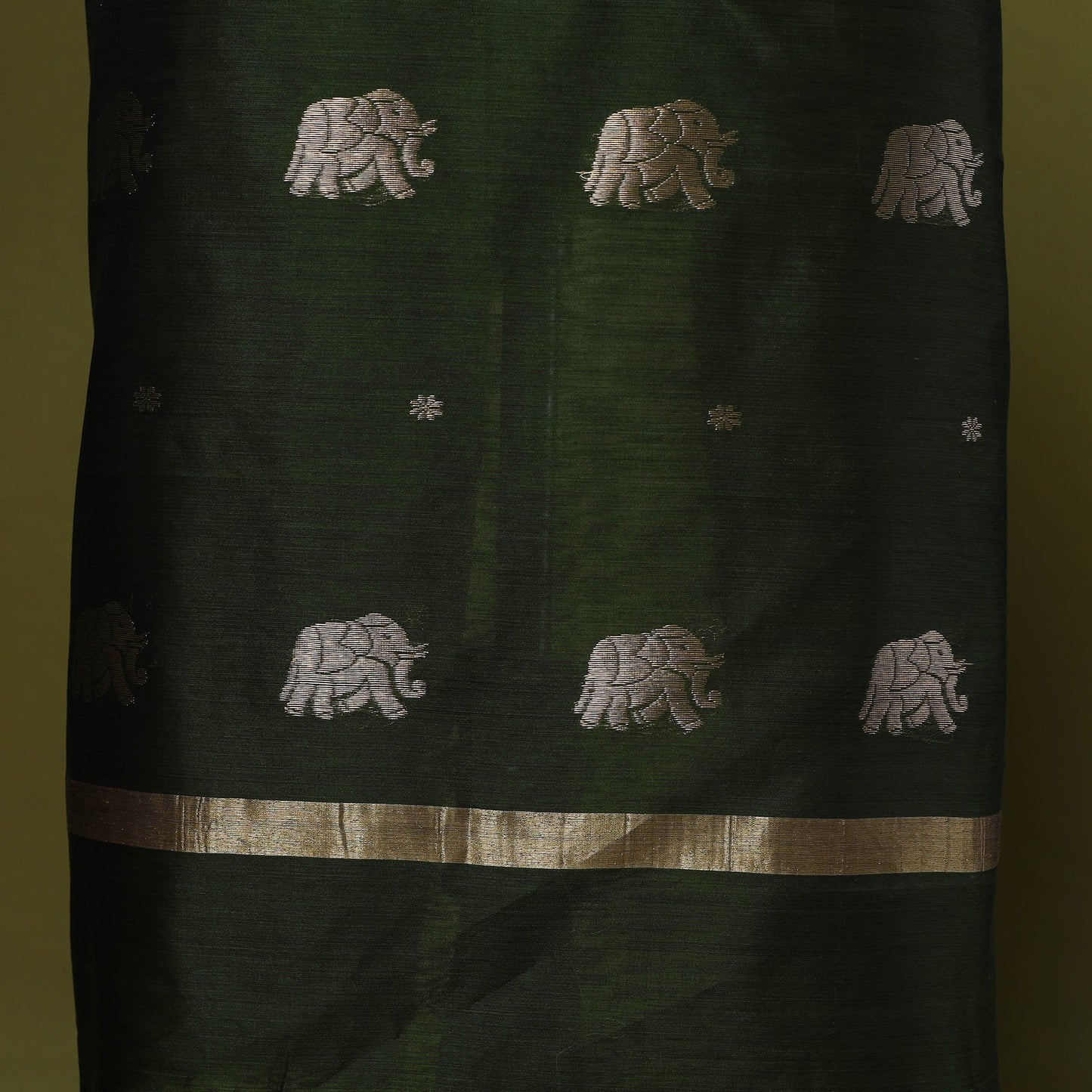 Handloom zari buti chanderi silk 2pc unstitched dress