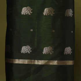 Handloom zari buti chanderi silk 2pc unstitched dress