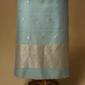 Handloom zari buti chanderi silk 2pc unstitched dress