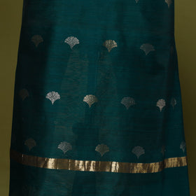 Handloom zari buti chanderi silk 2pc unstitched dress