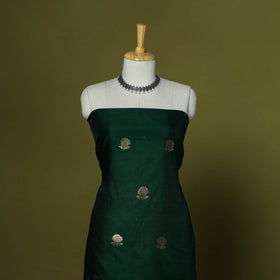 Handloom zari buti chanderi silk 2pc unstitched dress