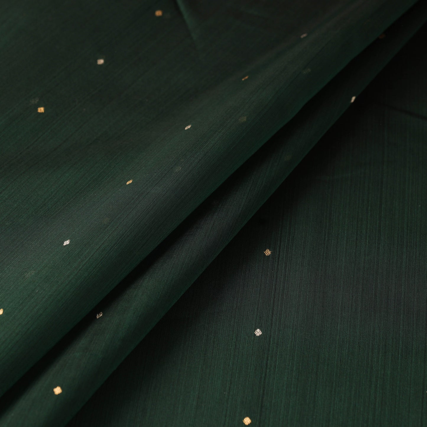 Handloom zari buti chanderi silk fabric 02 - handcrafted