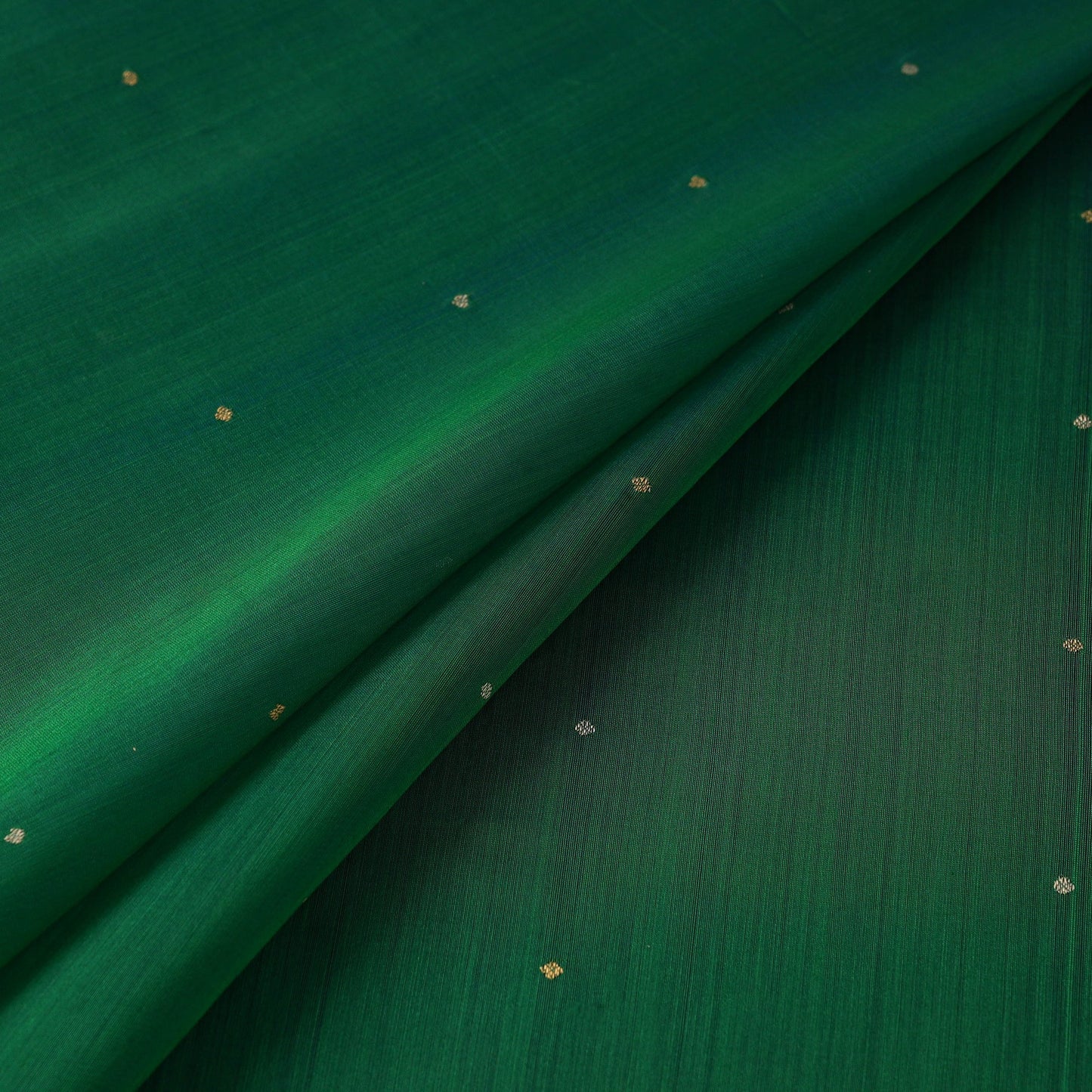 Handloom zari buti chanderi silk fabric 04 - handcrafted