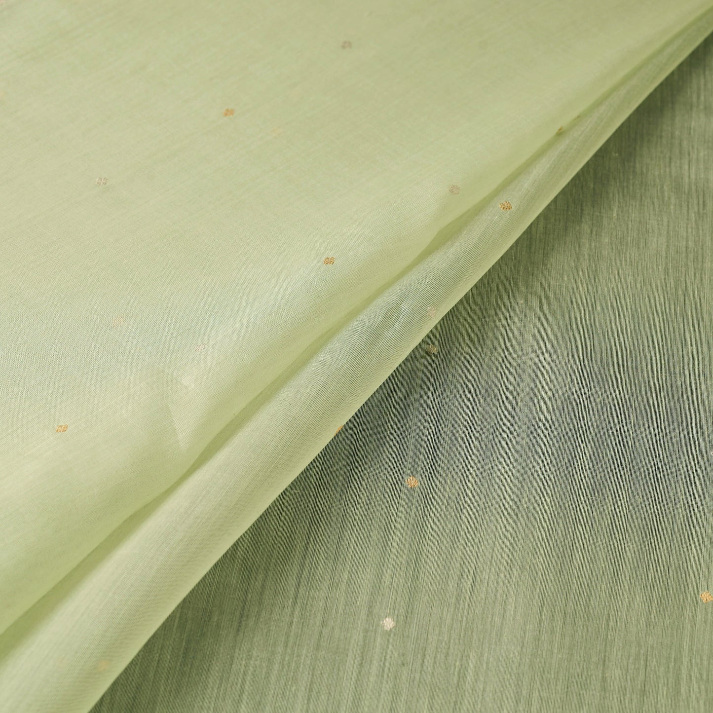 Handloom zari buti chanderi silk fabric 13 - handcrafted