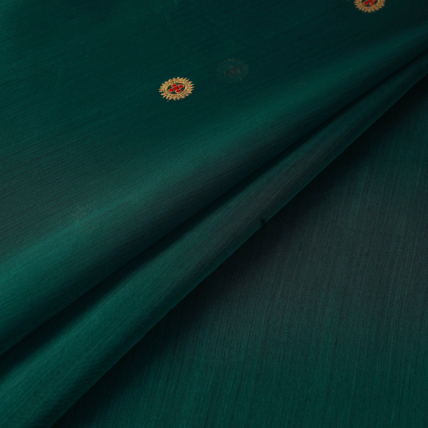 Handloom zari buti chanderi silk fabric 31 - handcrafted