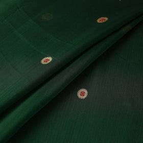 Handloom zari buti chanderi silk fabric 34 - handcrafted
