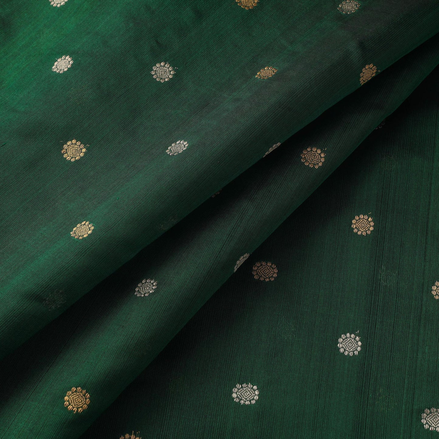 Handloom zari buti pure chanderi silk fabric 06